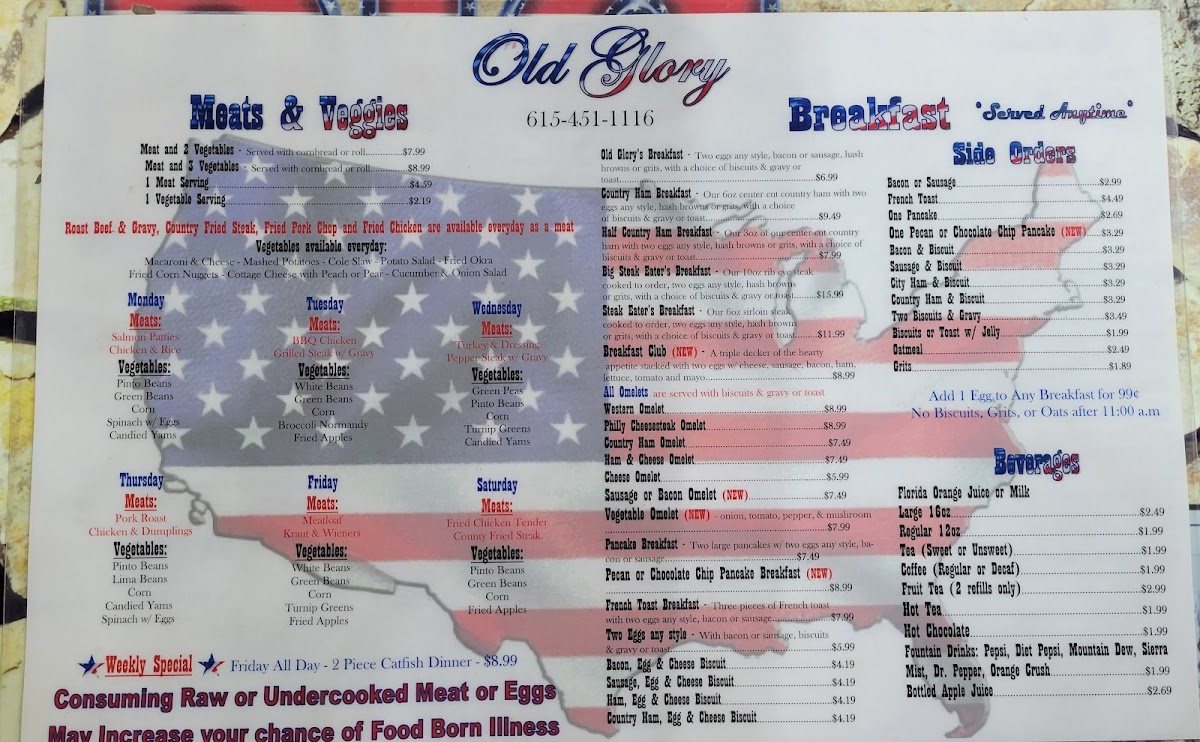 Menu Old Glory-3