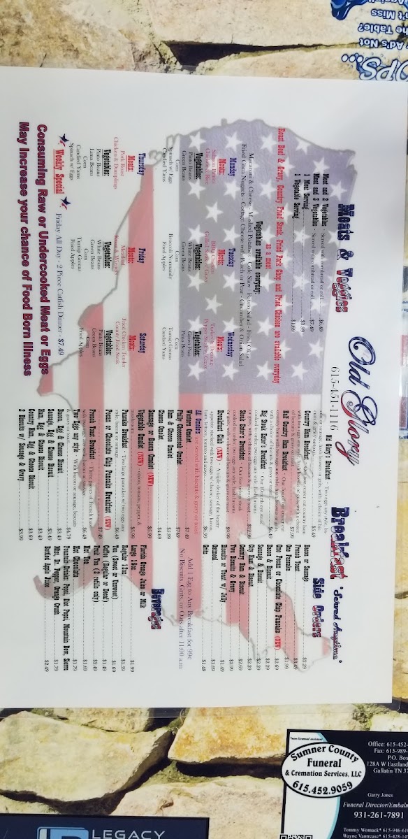 Menu Old Glory-5