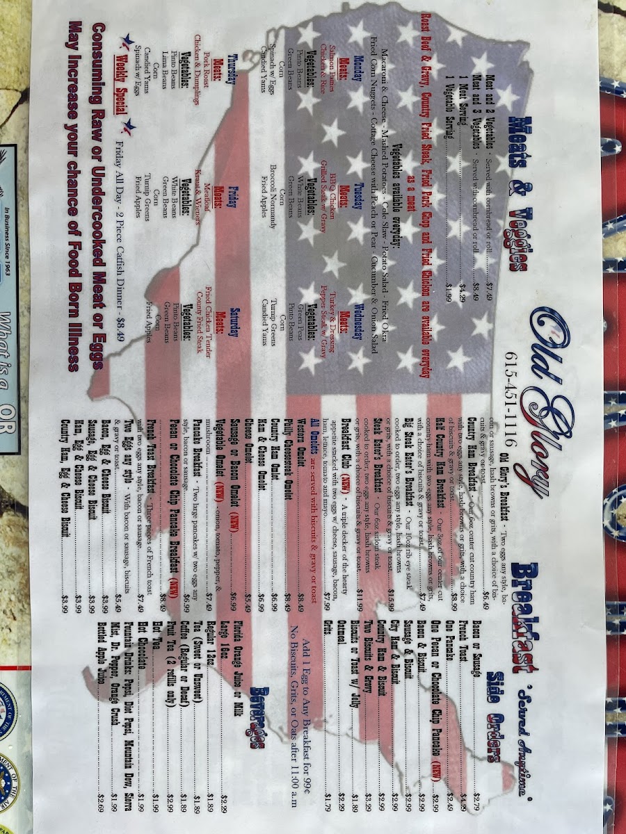 Menu Old Glory-6